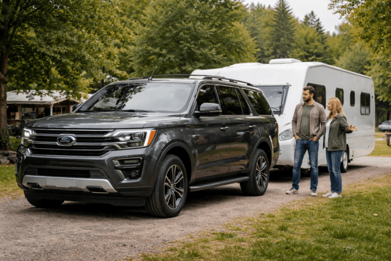 SUV mit Anhänger