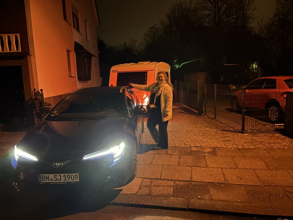 Wohnwagen Tour in die Toskana Aufbruch mitten in der Nacht